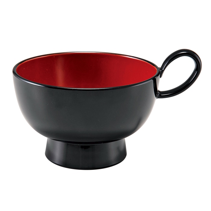 福井クラフト 耐熱　仙才トッティー椀　大 黒内朱 33710260 1個（ご注文単位1個）【直送品】