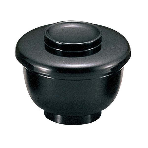 福井クラフト 八十椀　坪椀　蓋親セット 黒2度塗 35051260 1個（ご注文単位1個）【直送品】