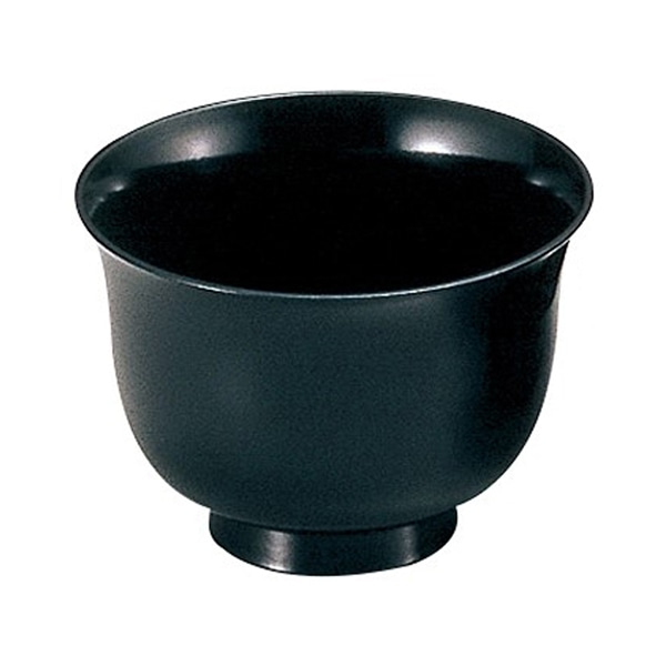 福井クラフト 八十椀　猪口 黒2度塗 35051270 1個（ご注文単位1個）【直送品】