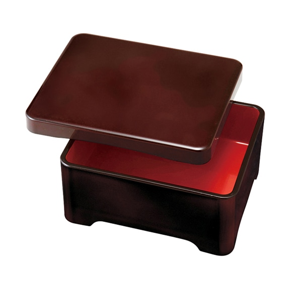 福井クラフト 漆塗 共足丼重 溜内朱 40420450 1個(ご注文単位1個)【直送品】