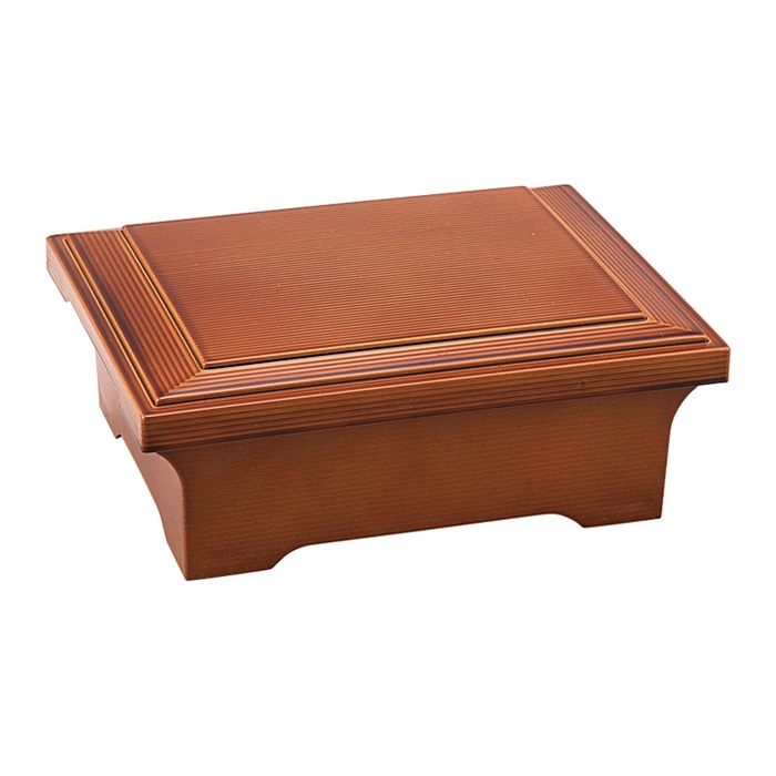 福井クラフト 千筋貴舟丼重 蓋親セット ブラウン内朱 40420590 1個(ご注文単位1個)【直送品】