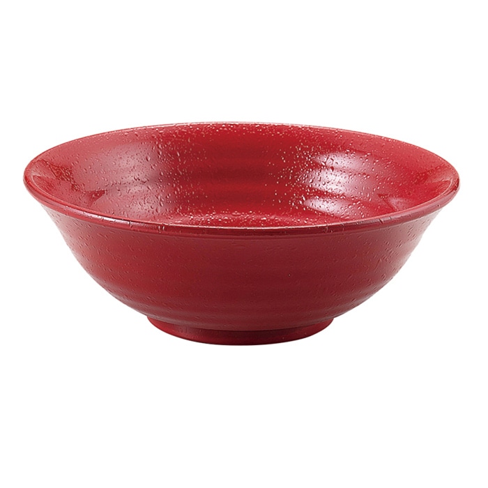 福井クラフト 超耐熱鉢　うどん鉢 赤クリヤータタキ 40421880 1個（ご注文単位1個）【直送品】