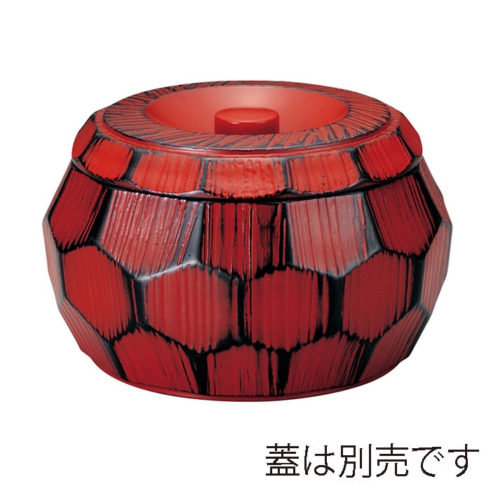 福井クラフト 丼物 はつり亀甲丼 親 根来塗 内黒 41000182 1個(ご注文単位1個)【直送品】