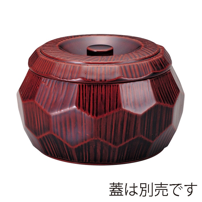 福井クラフト 丼物 はつり亀甲丼 親 本漆調溜塗 内黒 41000192 1個(ご注文単位1個)【直送品】