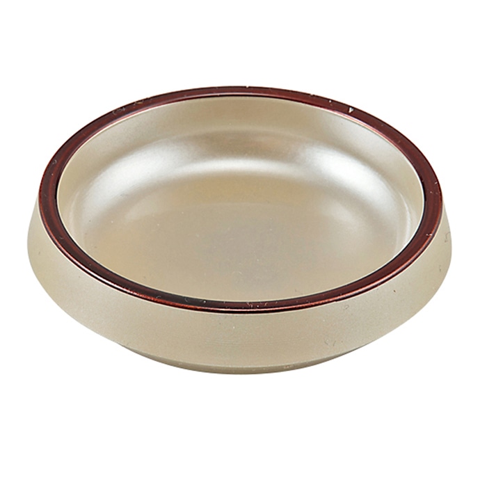 福井クラフト ダイヤ醤油皿 黄金銀彩渕べっ甲 46200390 1個（ご注文単位1個）【直送品】