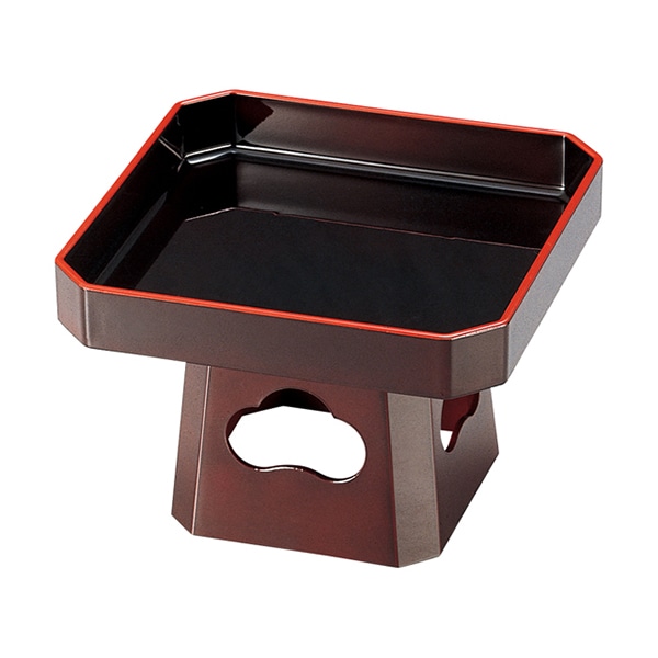 福井クラフト 三宝盛器　6.5寸 溜天朱 51021088 1個（ご注文単位1個）【直送品】