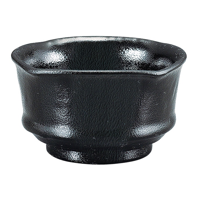 福井クラフト 四方押丸小鉢 ゆず天目黒 51272190 1個（ご注文単位1個）【直送品】