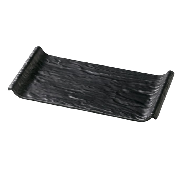 福井クラフト メラミン製　クレーター付台　30.5cm 黒マット 51361410 1個（ご注文単位1個）【直送品】