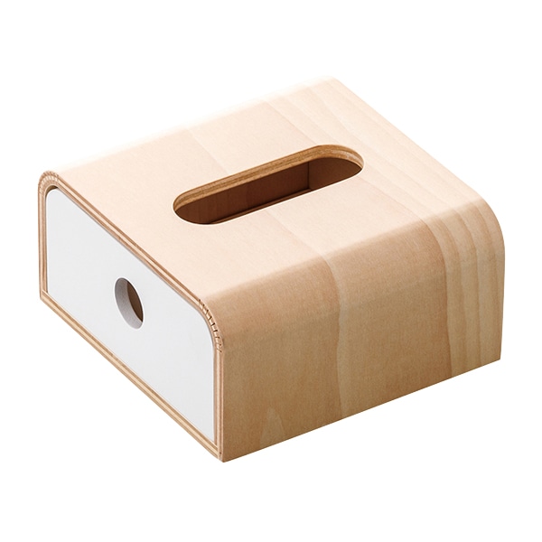 福井クラフト 木製ハーフスライドティッシュボックス ナチュラル 51365960 1個（ご注文単位1個）【直送品】