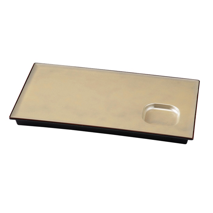 福井クラフト 9.2寸　タレ長角盛皿 黄金銀彩天べっ甲 55204030 1個（ご注文単位1個）【直送品】