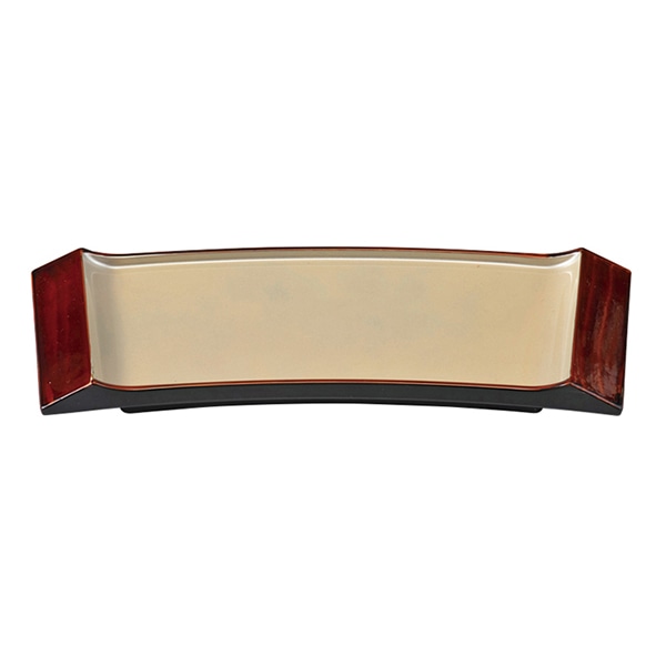 福井クラフト 盛皿　22.8cm舞扇盛皿　中 黄金銀彩天べっ甲 55204103 1個（ご注文単位1個）【直送品】