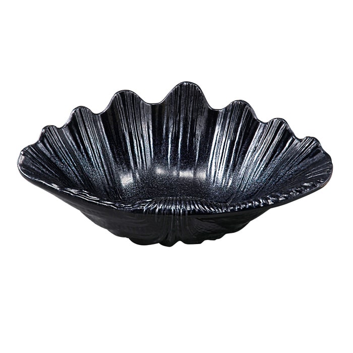 福井クラフト 盛鉢　シャコ貝 濃紺天目 55204230 1個（ご注文単位1個）【直送品】