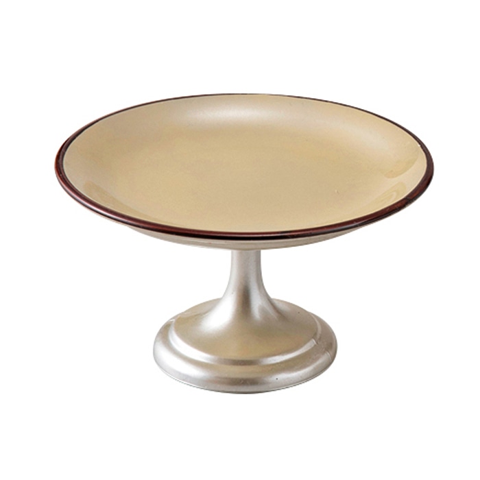 福井クラフト 4寸高月盛皿 黄金銀彩天べっ甲 55204330 1個（ご注文単位1個）【直送品】