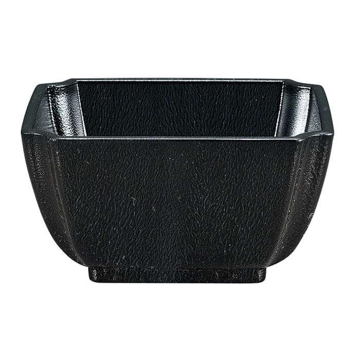 福井クラフト 入隅角小鉢 ゆず天目黒 55205025 1個（ご注文単位1個）【直送品】