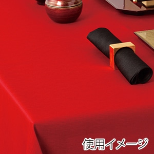 福井クラフト テーブルクロス　ナイアガラ　240cm レッド 62120270 1枚（ご注文単位1枚）【直送品】