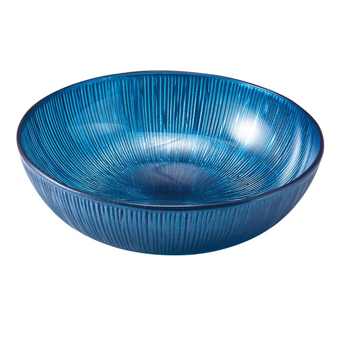 福井クラフト 盛皿 トライタン スコールカット丸鉢 33cm ブルーパール 80115910 1個(ご注文単位1個)【直送品】