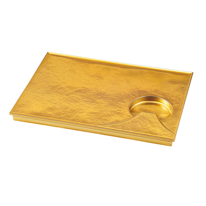 福井クラフト 盛込箱　耐熱月山プレート 金雲 83310180 1個（ご注文単位1個）【直送品】