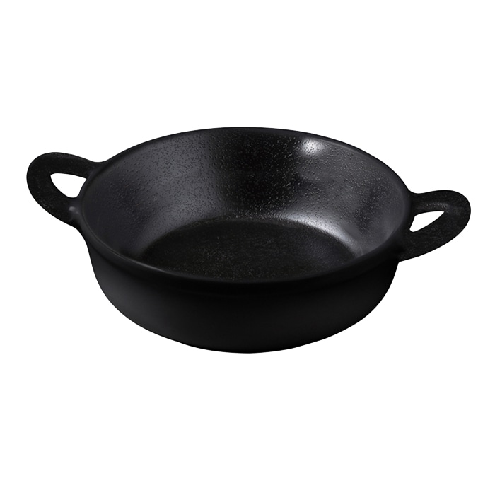 福井クラフト メラミン製 持ち手付き鍋 黒マット 83360110 1個(ご注文単位1個)【直送品】