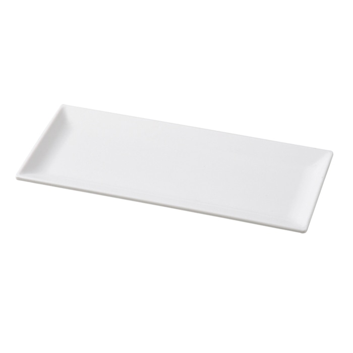 福井クラフト メラミン盛皿　27.5cm　長角スクエアプレート 白グロス 83360370 1個（ご注文単位1個）【直送品】