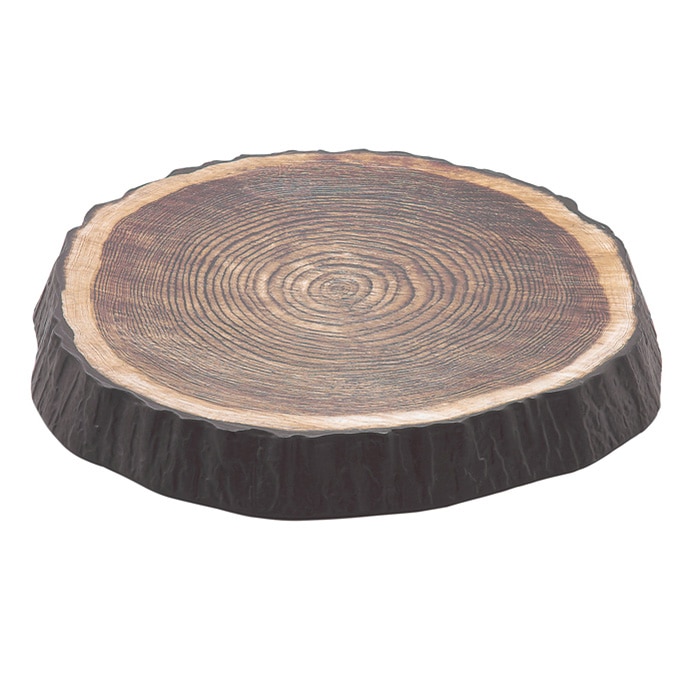 福井クラフト メラミン製　年輪盛台　33cm　大  83361030 1個（ご注文単位1個）【直送品】