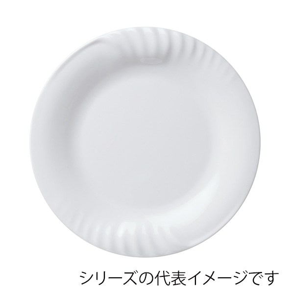 福井クラフト メラミン盛皿　φ30.3cm　レリーフ丸プレート 白グロス 83361150 1個（ご注文単位1個）【直送品】