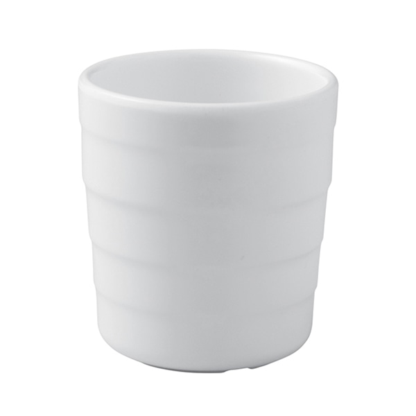 福井クラフト メラミンカップ　φ7.2cm　段付フリーカップ ホワイト 83361320 1個（ご注文単位1個）【直送品】