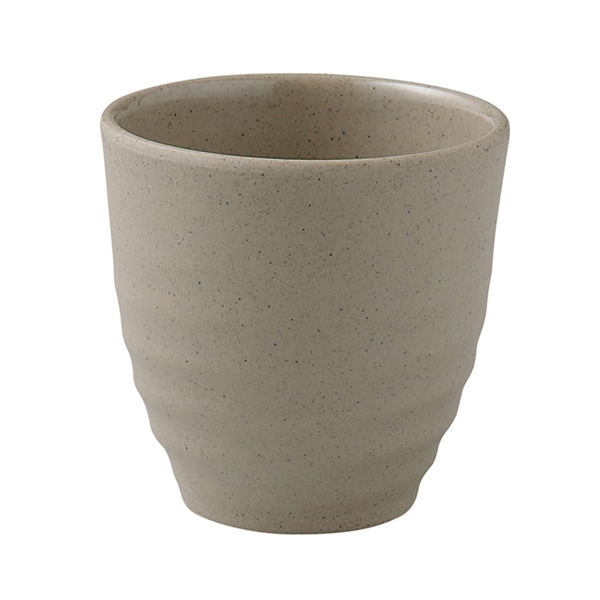 福井クラフト メラミンカップ　φ8.2cm　腰丸フリーカップ 粘土粉引 83361340 1個（ご注文単位1個）【直送品】