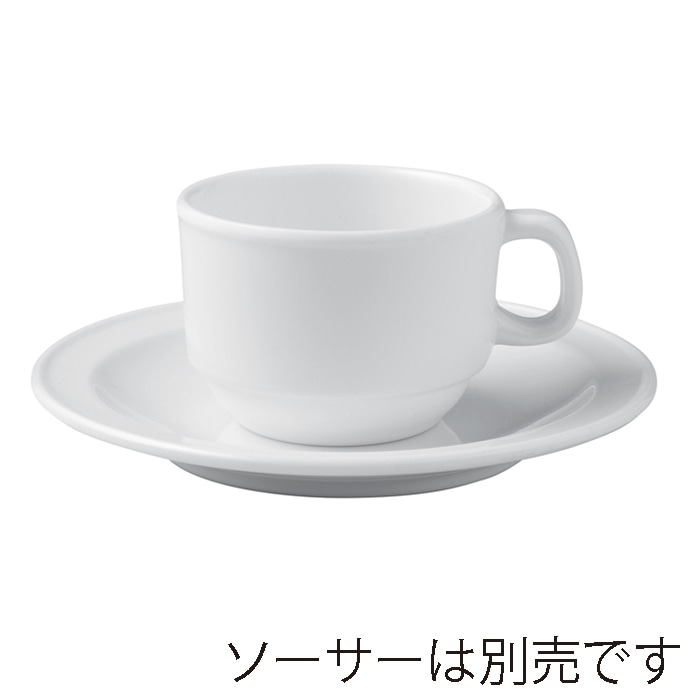 福井クラフト メラミンカップ　コーヒーカップ　M　200cc ホワイト 83361410 1個（ご注文単位1個）【直送品】