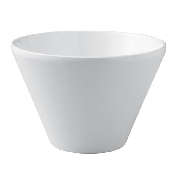 福井クラフト メラミン製 丸スクェアー鉢 φ16cm 白グロス 90052570 1個(ご注文単位1個)【直送品】