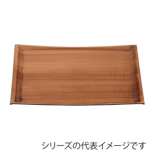 福井クラフト 長角トレー　尺6　Uライン盆 和柾目弱SL 17415860 1枚（ご注文単位1枚）【直送品】