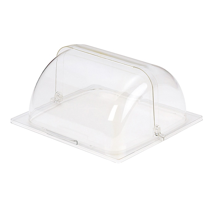 福井クラフト ビュッフェ用什器　ポリカーボネイトフードカバー 長角　2／3　透明 70022740 1個（ご注文単位1個）【直送品】