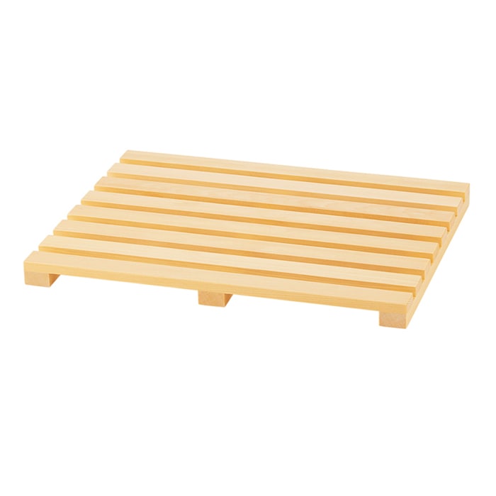 福井クラフト ビュッフェ用品　木製トレー用目皿　1／2 白木 80113230 1個（ご注文単位1個）【直送品】