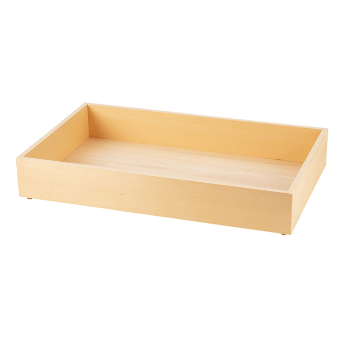 福井クラフト ビュッフェ用品　木製トレー　1／1　深 白木 80113260 1個（ご注文単位1個）【直送品】