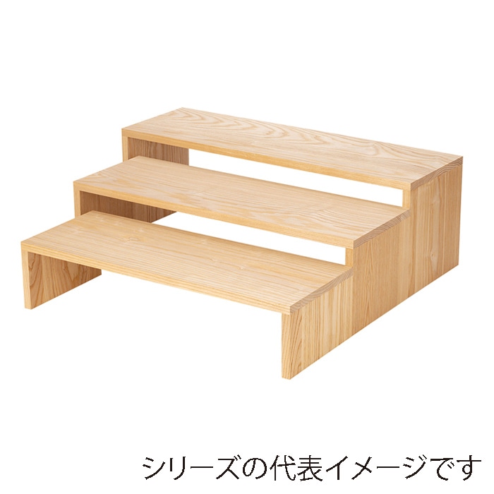 福井クラフト ビュッフェ用　木製コの字什器　65×H21.5cm 白木 80113380 1個（ご注文単位1個）【直送品】