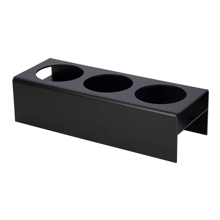 福井クラフト ビュッフェ用　アクリル穴あき什器　中 ブラック 80113470 1個（ご注文単位1個）【直送品】