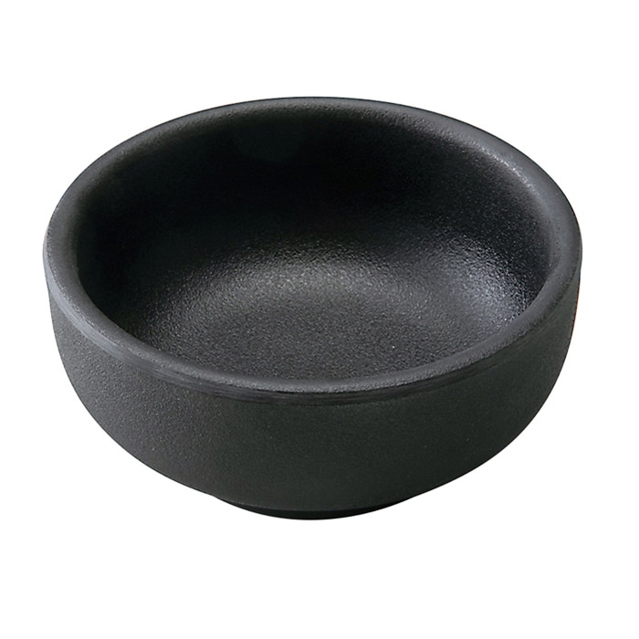 福井クラフト メラミン小鉢 φ7.1cm 丸鉢 黒マット 80304180 1個(ご注文単位1個)【直送品】