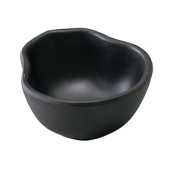 福井クラフト メラミン小鉢 ひさご鉢 黒マット 80304250 1個(ご注文単位1個)【直送品】