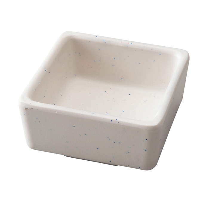 福井クラフト メラミン小鉢 6.8cm 角鉢 粉引 80304280 1個(ご注文単位1個)【直送品】
