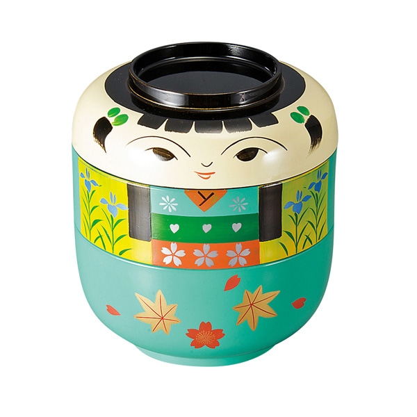 福井クラフト お子様　太郎弁当　蓋親　三段セット  25911015 1個（ご注文単位1個）【直送品】