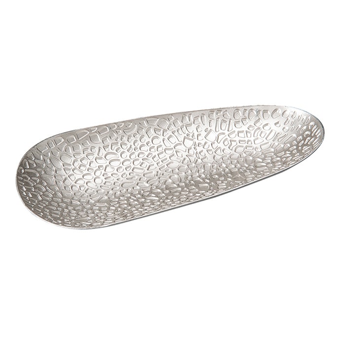 福井クラフト メタルおしぼり受け オーバルシルバー 51366120 1個（ご注文単位1個）【直送品】