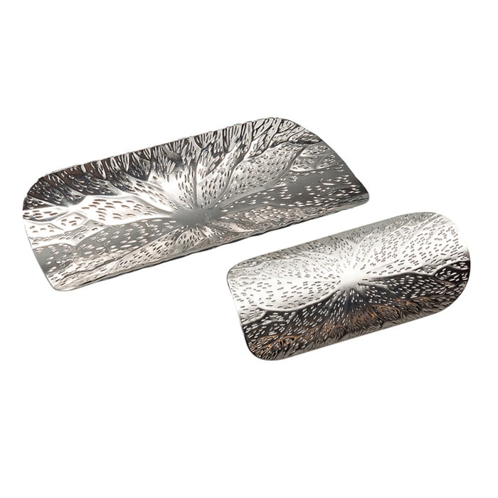 福井クラフト メタルおしぼり受け 富士型シルバー 51366140 1個（ご注文単位1個）【直送品】