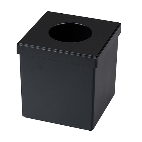 福井クラフト 角ミニダストBOX 125 艶消ブラック 51365220 1個(ご注文単位1個)【直送品】