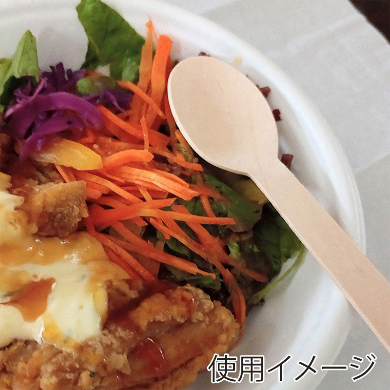 東亜箸販売 ウッドスプーン 完封紙包装 100本/袋(ご注文単位30袋)【直送品】