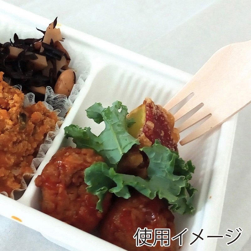 東亜箸販売 ウッドフォーク 完封紙包装 100本/袋(ご注文単位30袋)【直送品】