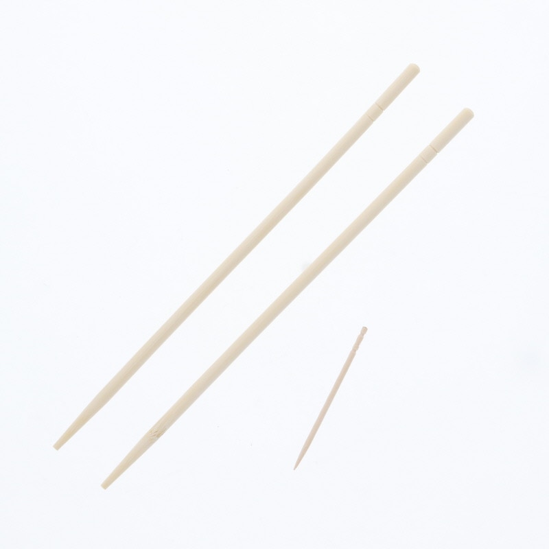 東亜箸販売 割箸 竹丸箸 つま楊枝入り 20cm ポリ完封 100膳/袋
