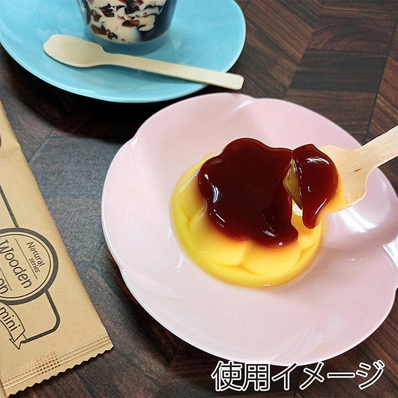 東亜箸販売 ウッドデザートスプーン 完封紙包装 100本/袋(ご注文単位30袋)【直送品】