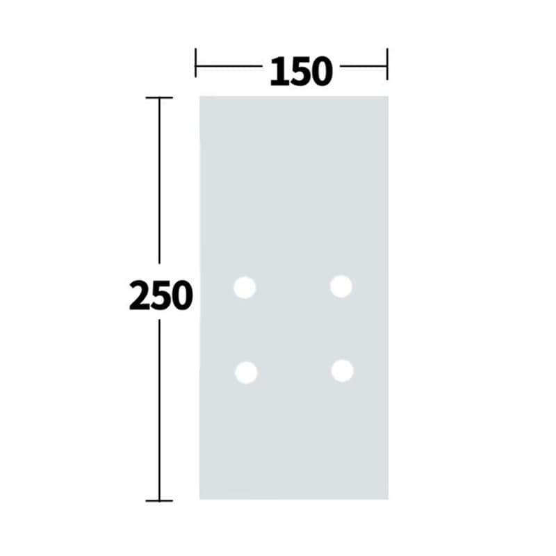ナカヤマ 野菜包装用フィルム　ナカクリーン No.9　4穴 AF2-9　100枚/束（ご注文単位100束）【直送品】