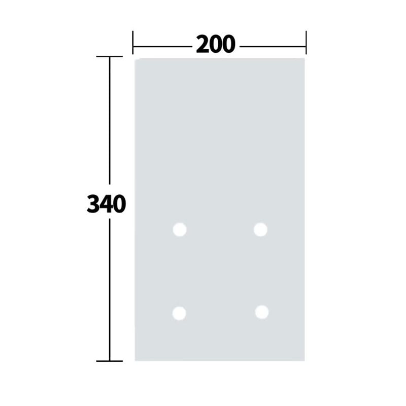 ナカヤマ 野菜包装用フィルム　ナカクリーン No.203　4穴 AF2-203　100枚/束（ご注文単位50束）【直送品】