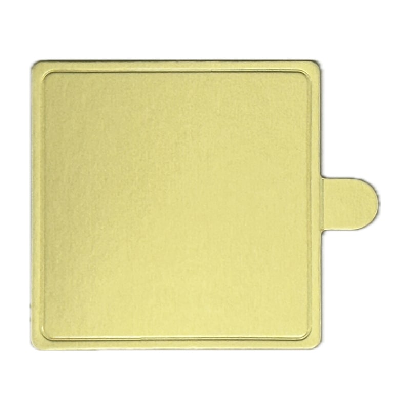 木村アルミ箔 金ボール台紙 正方形 取手付き 75×75 100枚/束（ご注文単位1束）【直送品】