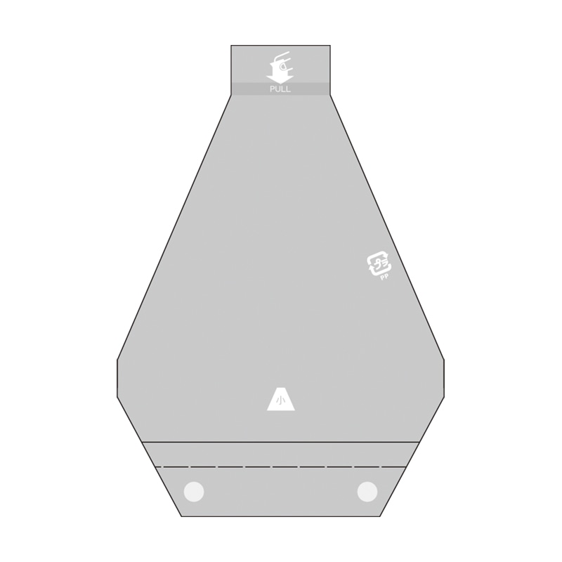 ㈱大阪包装社 しっとりおにぎり袋 小 BW穴 200枚/袋(ご注文単位100袋)【直送品】